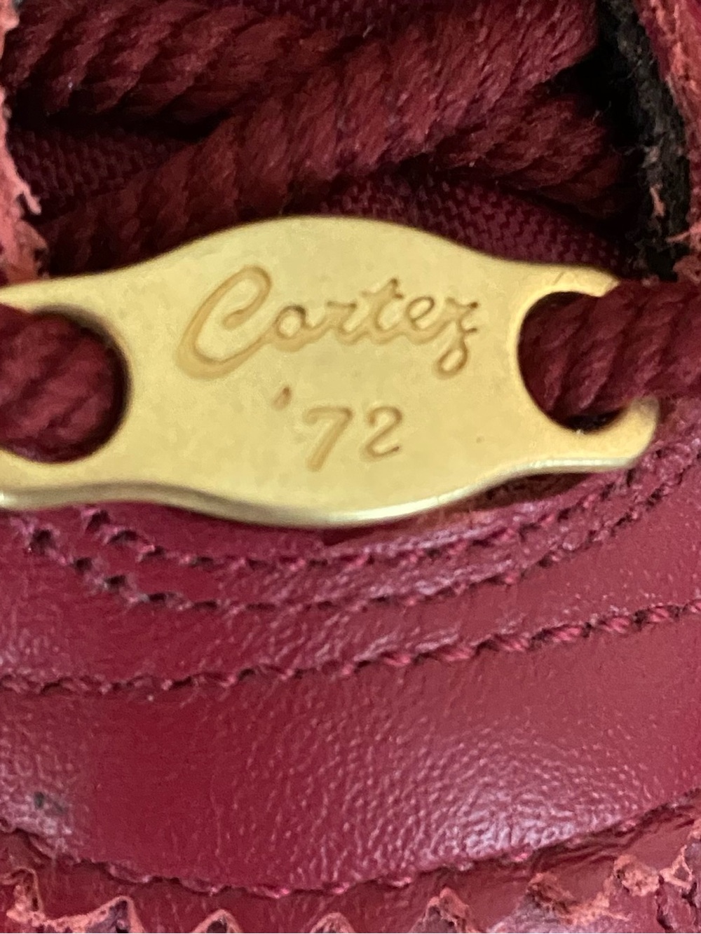 Nike Classic Cortez Floral Crushed Velvet with Gold Hardware Low Profile Red 10 - Picture 7 of 16